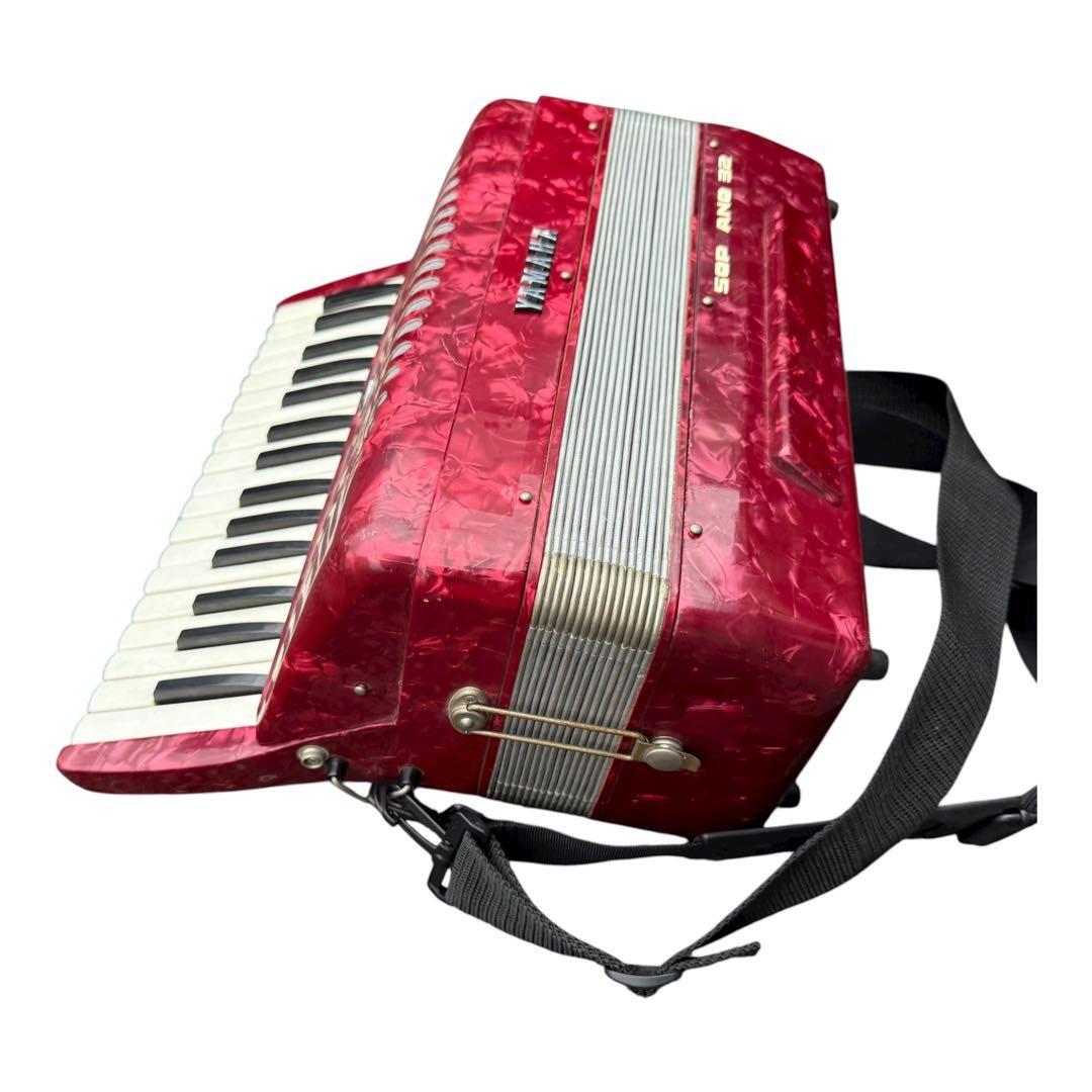 【整備済綺麗な音色】Yamaha ソプラノ アコーディオン S-32 32鍵