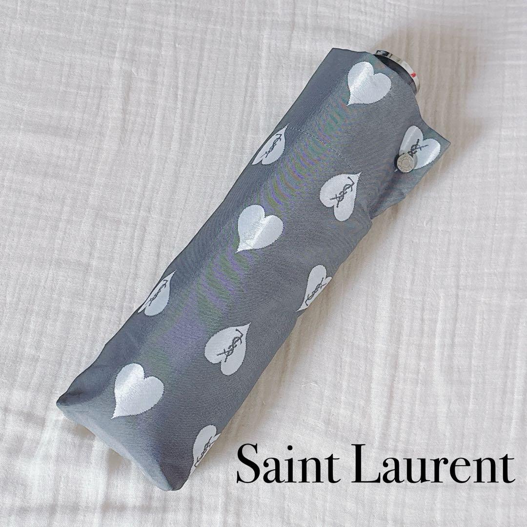 【新品未使用】Saint Laurent ハート柄 折りたたみ傘