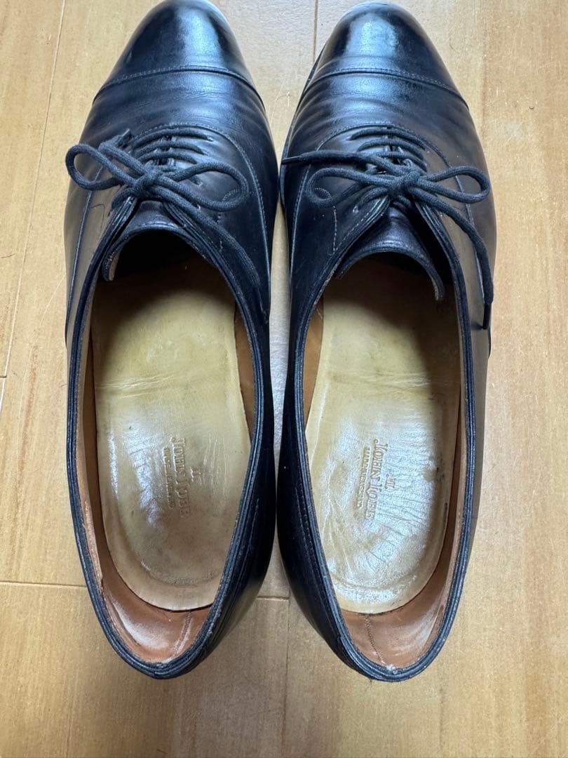 美品ジョンロブ　黒　シティ2 10 1/2E