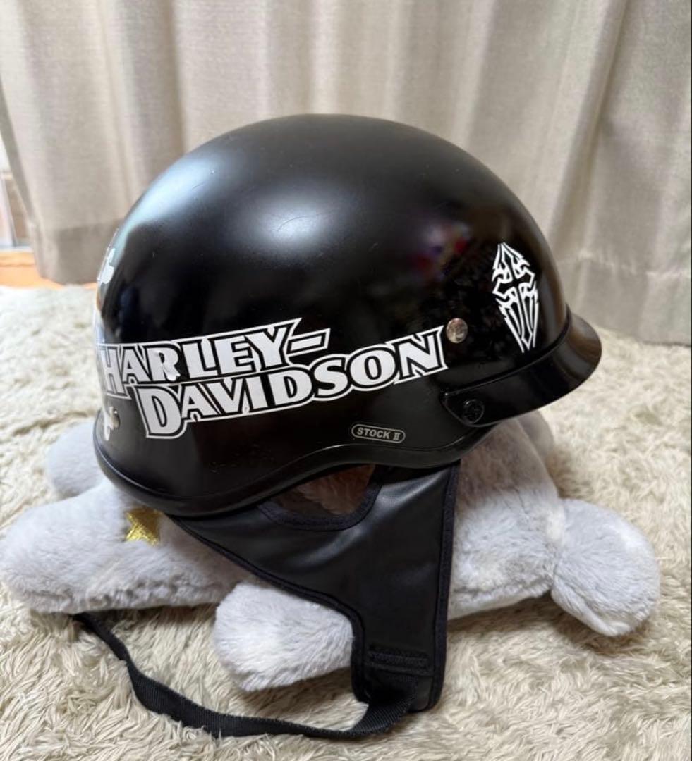 希少　ハーレーダビットソン　ハーフヘルメット　Lサイズ　装飾用