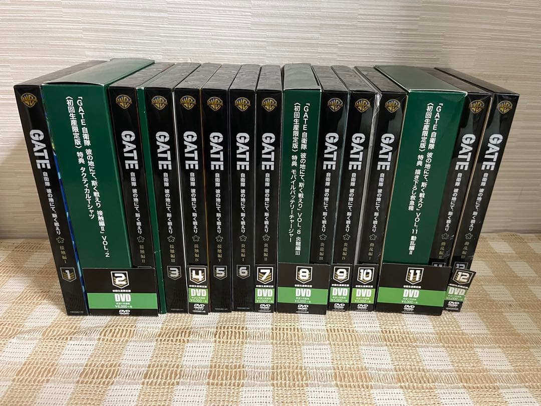 GATE 自衛隊 彼の地にて、斯く戦えり　初回生全12巻セット　DVD