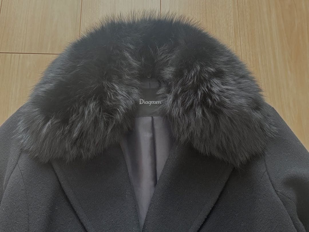 グレースコンチネンタル ダイアグラム ロングコート(フォックスファー)
