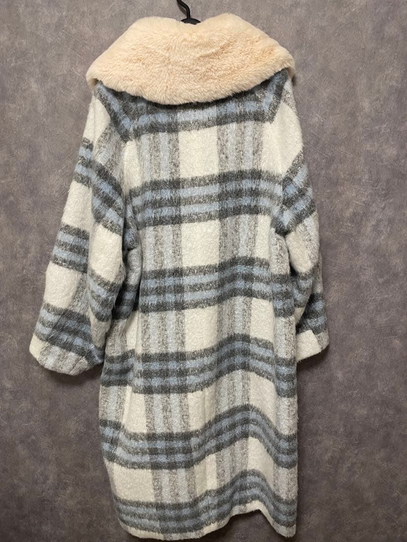 FURFUR シャギーチェックコート 品番RWFC234027